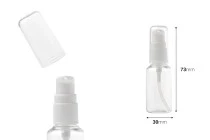 PET Μπουκάλι 30 ml με αντλία για κρέμα σε συσκευασία των 12 τεμαχίων