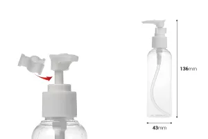 PET Μπουκάλι 150 ml με αντλία για σαμπουάν σε συσκευασία των 12 τεμαχίων-2