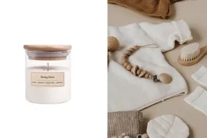 Baby Kiss Bougie de soja aromatique avec mèche en coton (110gr)-1