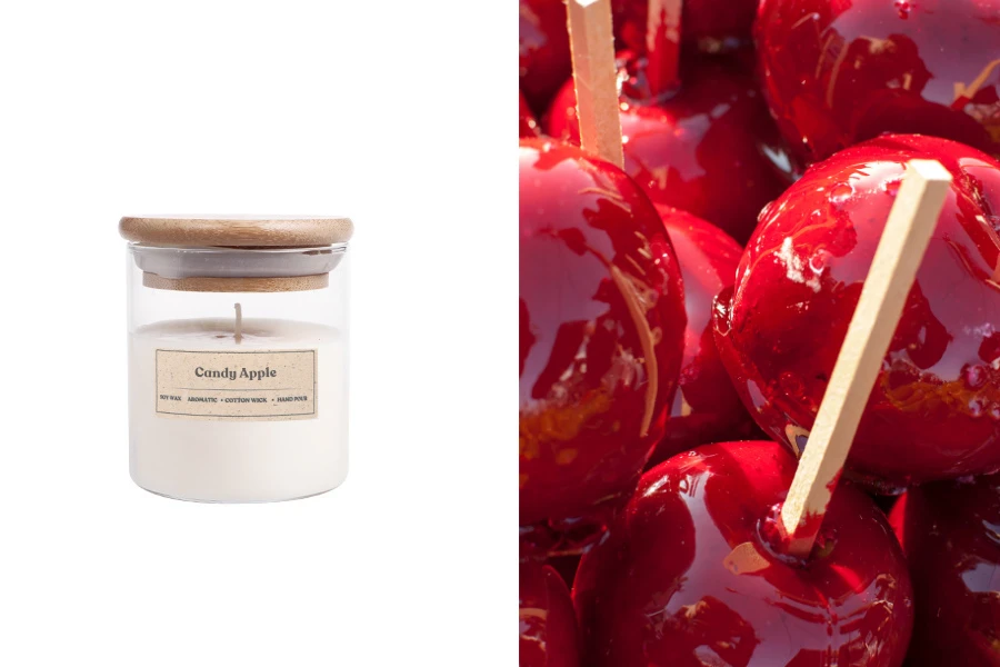 Candy Apple Αρωματικό κερί σόγιας με βαμβακερό φυτίλι (110gr) Candy Apple Αρωματικό κερί σόγιας με βαμβακερό φυτίλι (110gr)