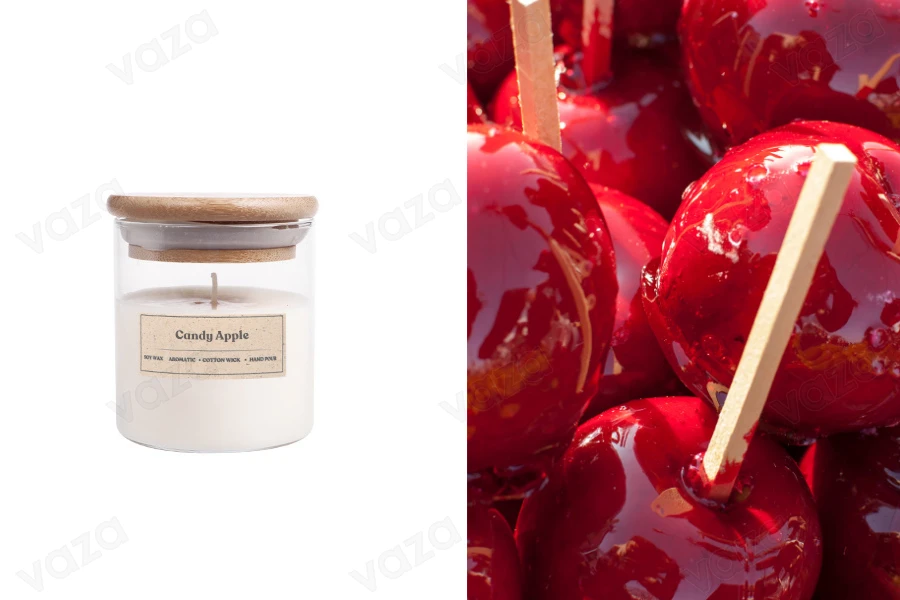 Candy Apple Αρωματικό κερί σόγιας με βαμβακερό φυτίλι (110gr) Candy Apple Αρωματικό κερί σόγιας με βαμβακερό φυτίλι (110gr)-εικόνα_προϊοντική