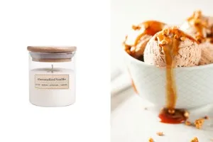 Caramelized Vanilla Αρωματικό κερί σόγιας με βαμβακερό φυτίλι (110gr)-1