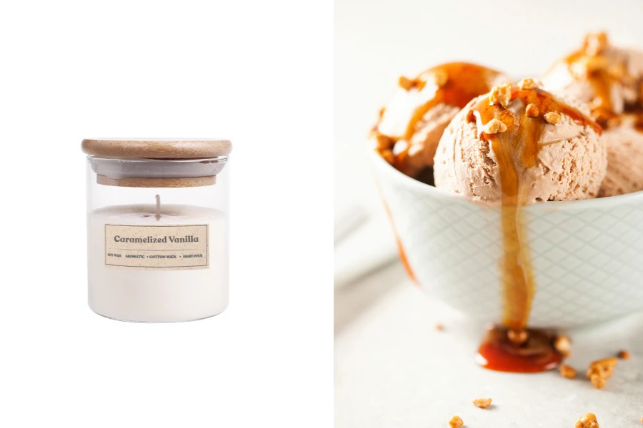 Caramelized Vanilla Αρωματικό κερί σόγιας με βαμβακερό φυτίλι (110gr) Caramelized Vanilla Αρωματικό κερί σόγιας με βαμβακερό φυτίλι (110gr)