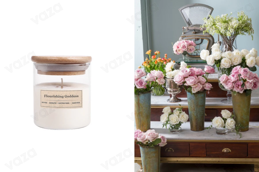 Flourishing Goddess Αρωματικό κερί σόγιας με ξύλινο φυτίλι (110gr) Flourishing Goddess Αρωματικό κερί σόγιας με ξύλινο φυτίλι (110gr)-εικόνα_προϊοντική