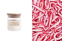 Candy Cane Candela aromatica di soia con stoppino in legno (110gr) Candy Cane Candela aromatica di soia con stoppino in legno (110gr)-immagine_prodotto