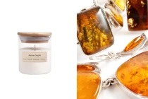 Amber Night Bougie de soja aromatique avec mèche en bois (110gr) Amber Night Bougie de soja aromatique avec mèche en bois (110gr)