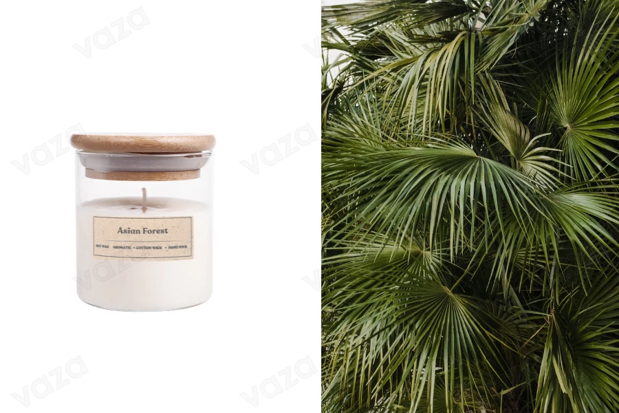 Asian Forest Duftende Sojakerze mit Holzdocht (110 gr)-produktbild