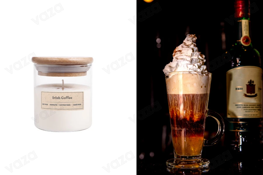 Irish Coffee Αρωματικό κερί σόγιας με βαμβακερό φυτίλι (110gr) Irish Coffee Αρωματικό κερί σόγιας με βαμβακερό φυτίλι (110gr)-εικόνα_προϊοντική