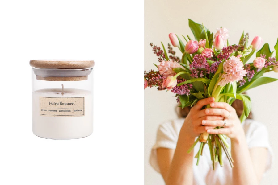 Fairy Bouquet Αρωματικό κερί σόγιας με βαμβακερό φυτίλι (110gr) Fairy Bouquet Αρωματικό κερί σόγιας με βαμβακερό φυτίλι (110gr)