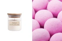 Bubblegum Aromatic soy candle with cotton wick (110gr)