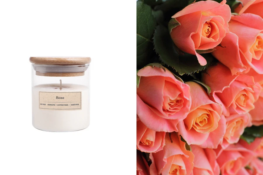 Rose Αρωματικό κερί σόγιας με βαμβακερό φυτίλι (110gr) Rose Αρωματικό κερί σόγιας με βαμβακερό φυτίλι (110gr)