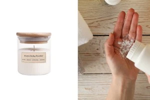 Extra Baby Powder Candela aromatica di soia con stoppino in legno (110gr)-1