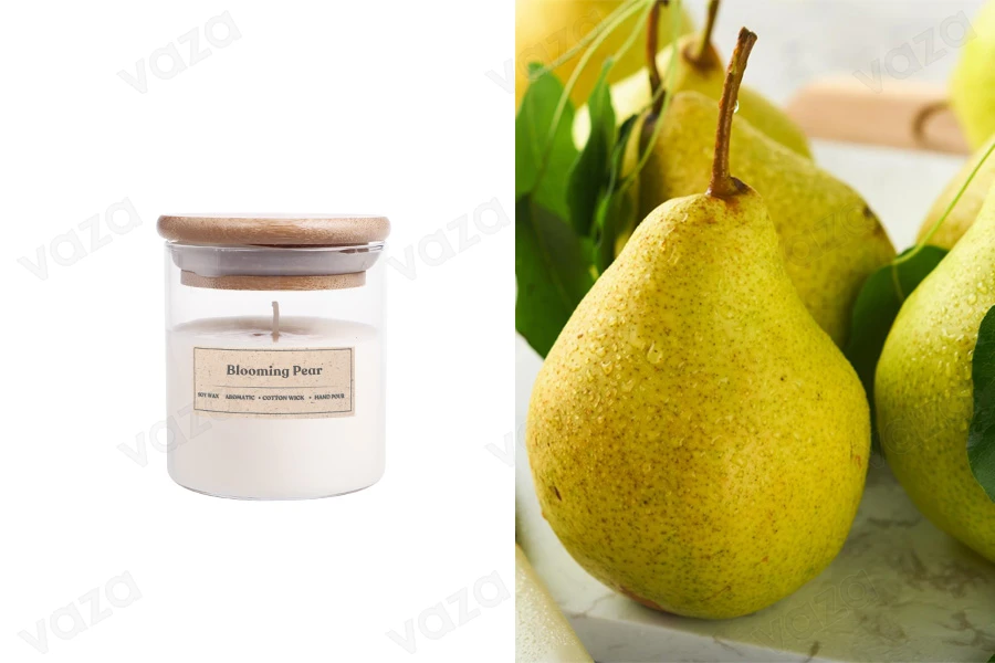 Blooming Pear Duftende Sojakerze mit Holzdocht (110 gr)-produktbild