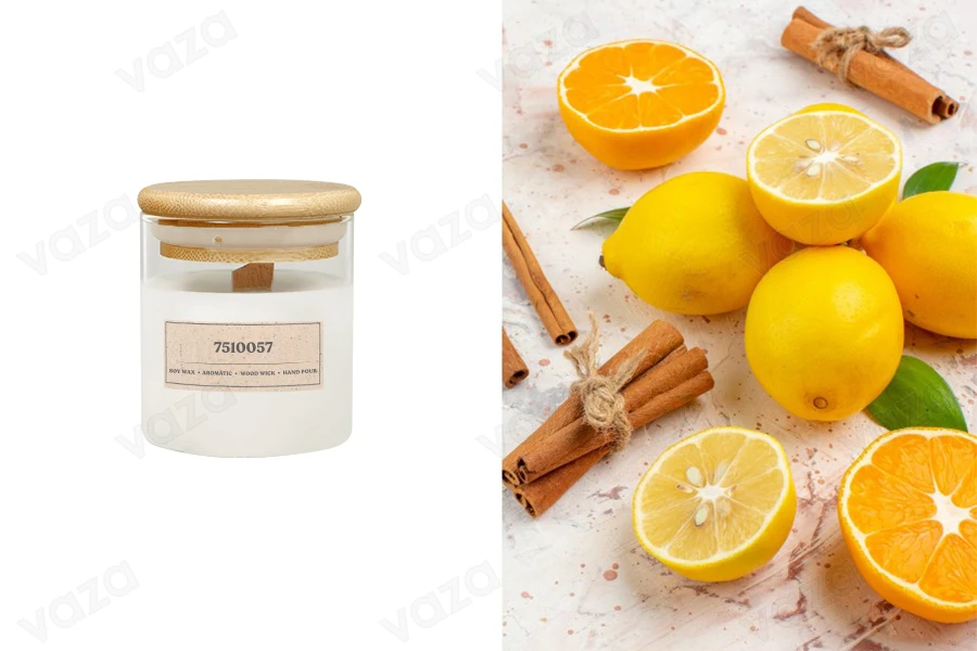 Bougie parfumée au soja avec mèche en bois 7510057 (110gr) Bougie parfumée au soja avec mèche en bois 7510057 (110gr)-εικόνα_προϊοντική