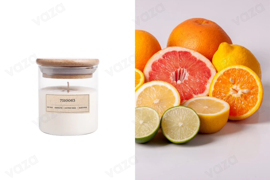 Candela profumata alla soia con stoppino in cotone 7510063 (110gr) Candela profumata alla soia con stoppino in cotone 7510063 (110gr)-immagine_prodotto