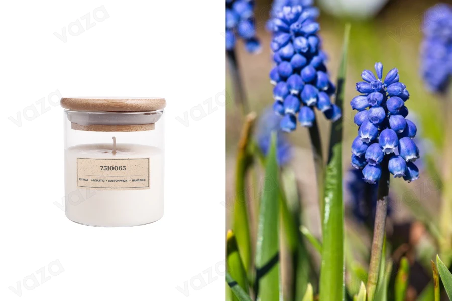 Bougie parfumée au soja avec mèche en coton 7510065 (110gr)-photo_produit