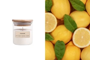 Bougie aromatique soja avec mèche en coton (110gr)-1