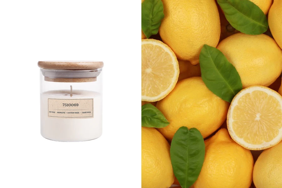 Candela aromatica alla soia con stoppino in cotone (110gr)