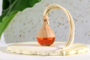 5ml Glasflasche mit Holzverschluss und Zapfhahn für Autoparfüm – 25 Stück-3