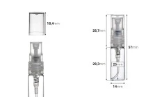 3ml glass perfume spray sampler bottle with plastic cap 3ml glass perfume spray sampler bottle with plastic cap