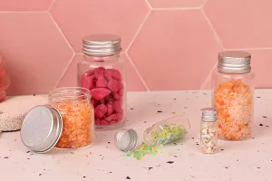 100ml glass jar with aluminum cap and EPE liner inserted in the cap-5