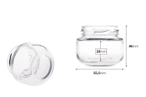 Γυάλινο βαζάκι για κρέμες 65 ml*