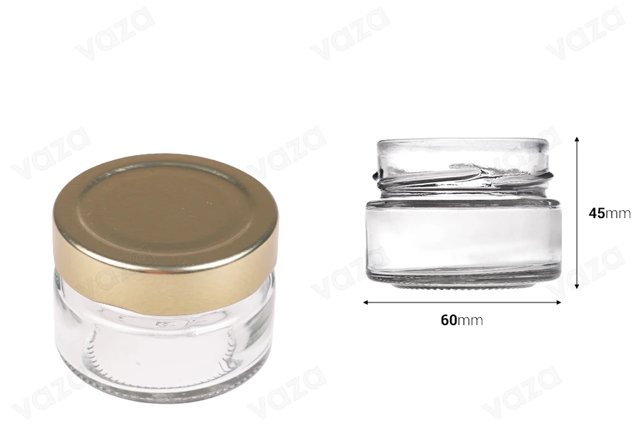 Glastiegel für Creme 40 ml *-bildabmessungen