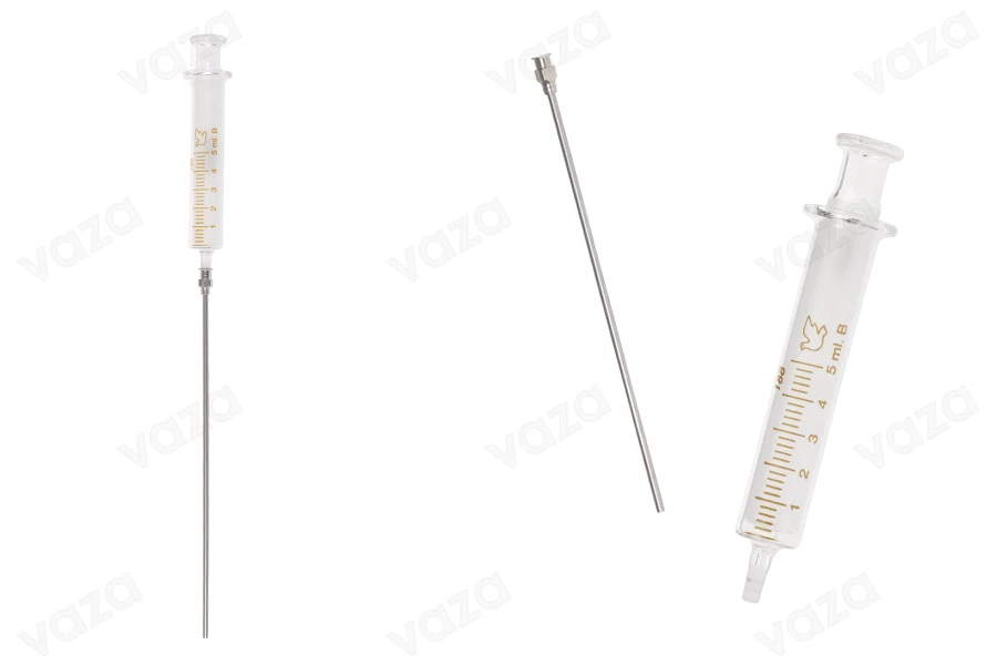 Glasspritze 5 ml mit metallischer Nadel-εικόνα_προϊοντική