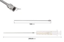 Γυάλινη σύριγγα 20 ml με μεταλλική βελόνα
