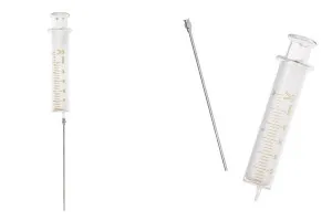Glasspritze 50ml mit metallischer Nadel-1