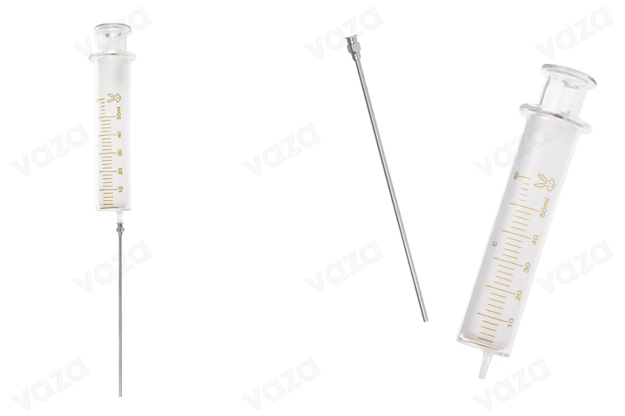 Glasspritze 50ml mit metallischer Nadel-εικόνα_προϊοντική