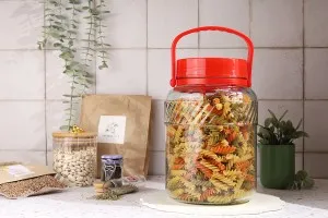Pot en verre de 3litres pour le stockage des aliments et des boissons-3