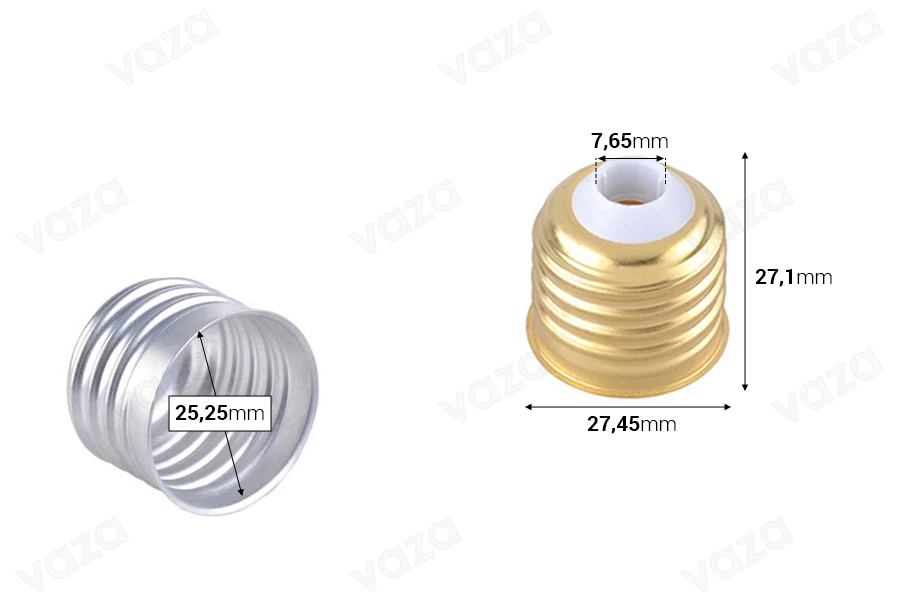 Bouchon métallique avec prise pour paille pour bouteille - lampe-photo_dimensions