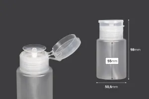 Plastikflasche 100 ml mit Pumpspender für Aceton - 12 Stk-2