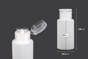 Plastikflasche 200 ml mit Pumpspender für Aceton - 12 Stk-2