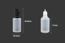 Liquidflaschen 30ml mit schwarzem CRC Verschluss Liquidflaschen 30ml mit schwarzem CRC Verschluss
