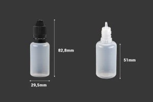 Flacon en plastique de 30 ml avec bouchon CRC et compte-gouttes pour cigarette électronique - 50 pcs-2