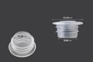Bouchon en plastique transparent pour les bouteilles d'huile essentielle-2