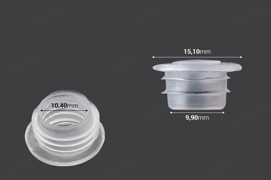Plastischer, transparenter Stöpfel für ätherische Ölflaschen Plastischer, transparenter Stöpfel für ätherische Ölflaschen-bildabmessungen
