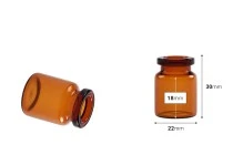 Μπουκαλάκι 3 ml γυάλινο, καραμελέ για φάρμακα και ομοιοπαθητικά - 12 τμχ Μπουκαλάκι 3 ml γυάλινο, καραμελέ για φάρμακα και ομοιοπαθητικά - 12 τμχ