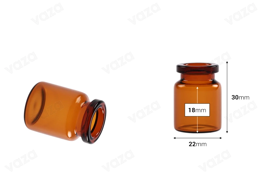 Μπουκαλάκι 3 ml γυάλινο, καραμελέ για φάρμακα και ομοιοπαθητικά - 12 τμχ Μπουκαλάκι 3 ml γυάλινο, καραμελέ για φάρμακα και ομοιοπαθητικά - 12 τμχ-εικόνα_διαστάσεις