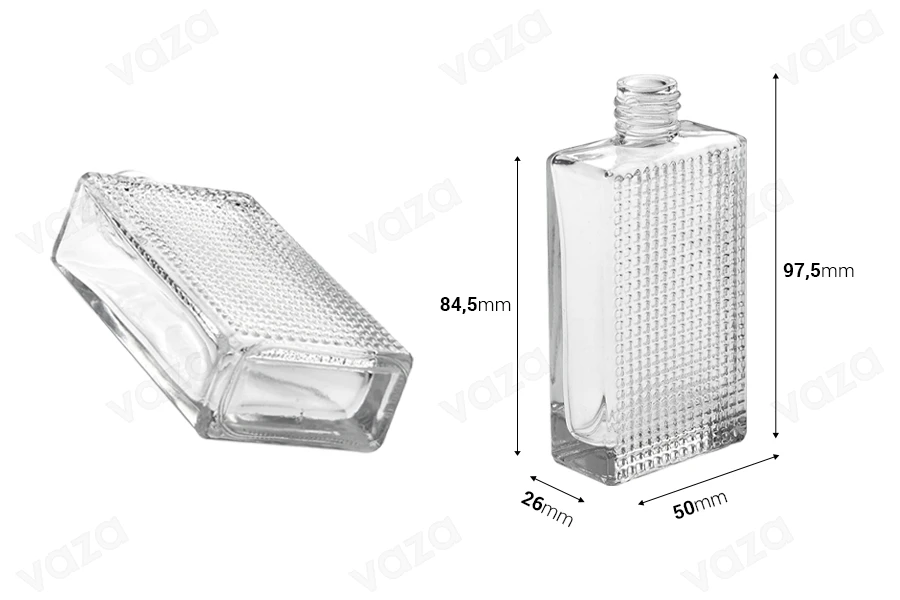 50ml grid glass pineapple texture perfume bottle (18/415)-image_dimensions
