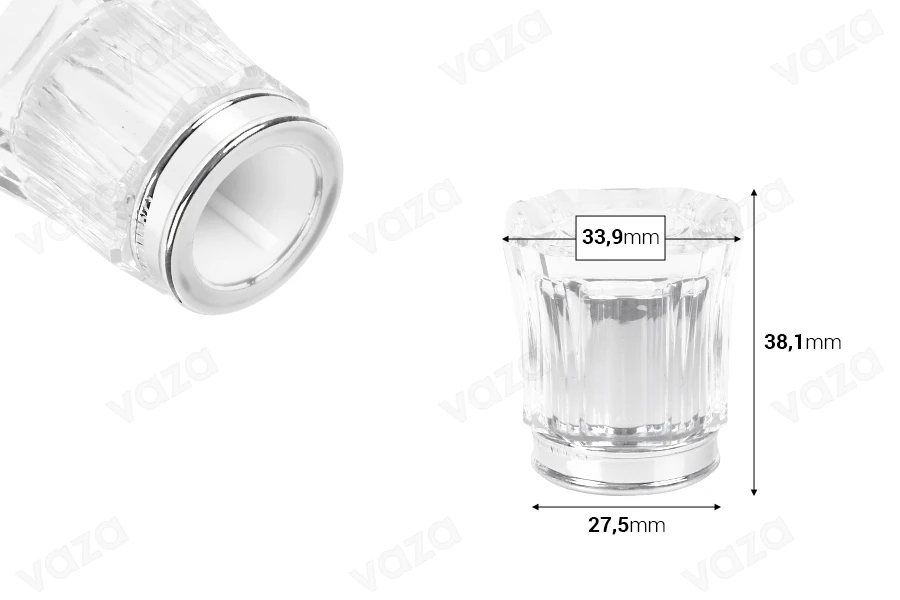 Luxury plastic cap ''Crimp'' Luxury plastic cap ''Crimp''-image_dimensions