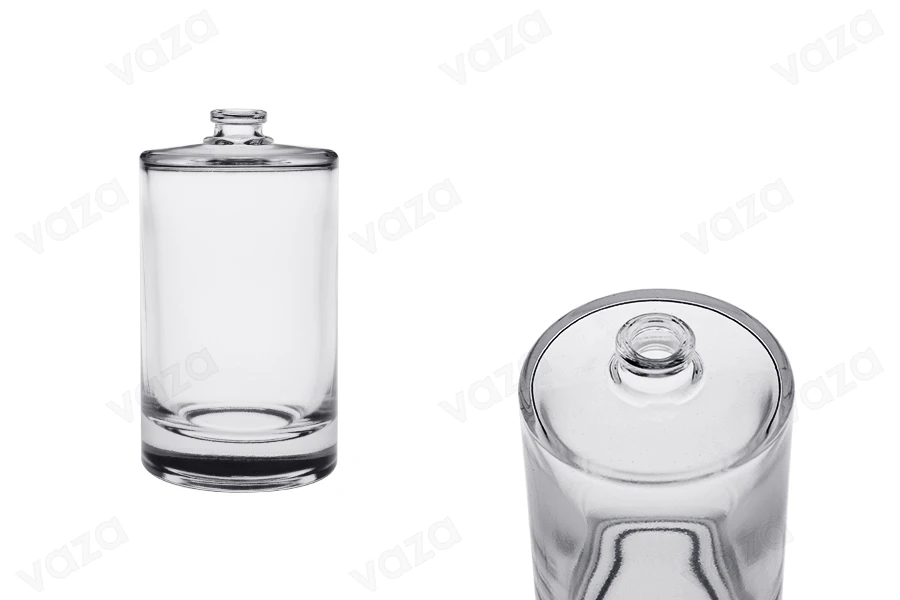 Γυάλινο μπουκάλι αρωμάτων 100 ml κυλινδρικό με κλείσιμο ασφαλείας ''crimp'' 15 mm-εικόνα_προϊοντική