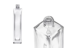 Bottiglia di profumo in vetro da 100 ml con corpo quadrato 18/415-1
