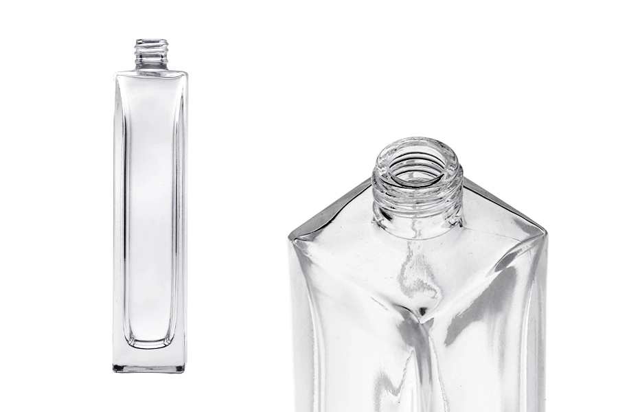 Φιάλη αρωμάτων 100 ml γυάλινη με τετράγωνο σώμα 18/415