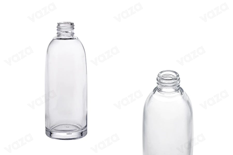 Φιάλη γυάλινη διάφανη 100 ml (PP 20) Φιάλη γυάλινη διάφανη 100 ml (PP 20)-εικόνα_προϊοντική