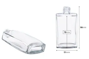 Parfüm Flakon 50 ml in einer besonderen Form 18/415-2