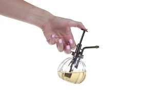 Récipient rond en verre de 250ml avec pompe de pulvérisation-5