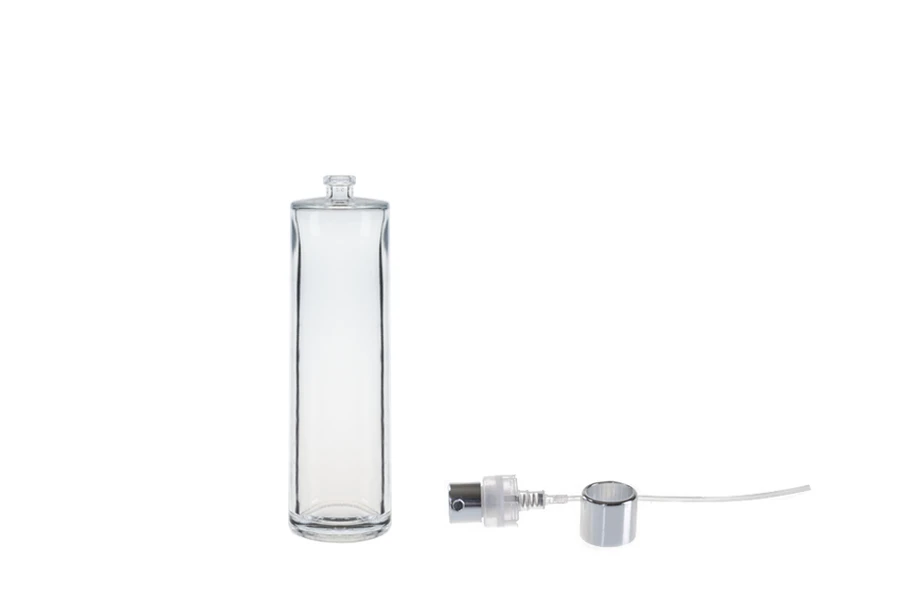 Μπουκάλι αρωμάτων κυλινδρικό 100ml με κλείσιμο ασφαλείας "Crimp" 15 mm